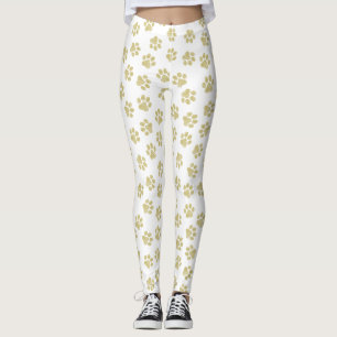 Leggings Pâtes de chien, Pâtes de chien, Pâtes d'or