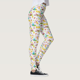 Leggings Pâtes de PÂQUES Oeuf Bunny Yoga Pantalon femmes