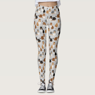 Leggings Pâtes et os de collie rugueux