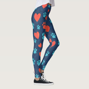 Leggings Pâtes pour animaux de compagnie mignonnes & Coeurs