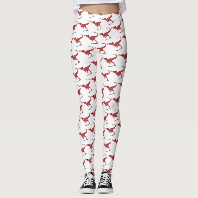 Leggings Patineur T-rex (Devant)