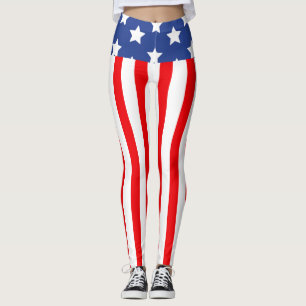 Leggings patriotiques taille haute