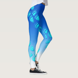 Leggings Pattes d'ours de bleu glacier - guêtres