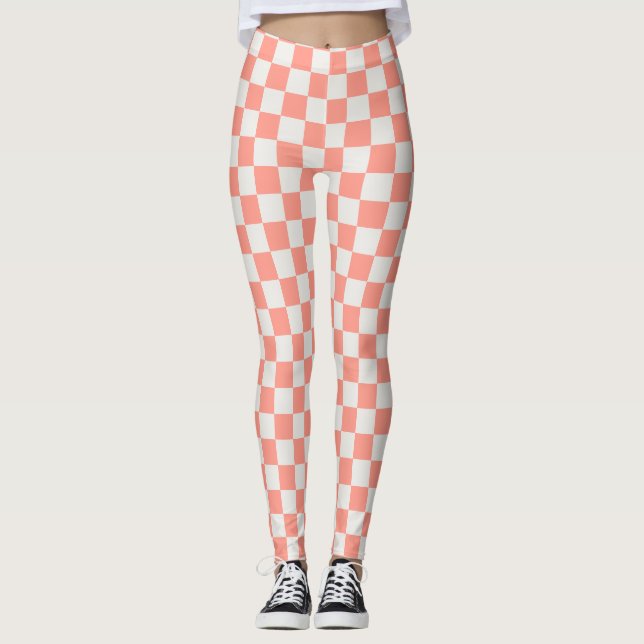 Leggings Pattes en carton rose corail - Gras & Jeu (Devant)