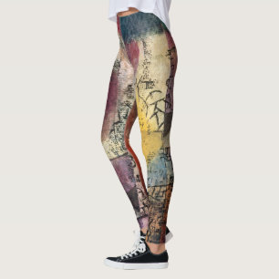 Leggings Paul Klee Art Abstrait Cubisme
