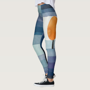 Leggings Paul Klee Messager de l'automne Bleu Moderne Abstr