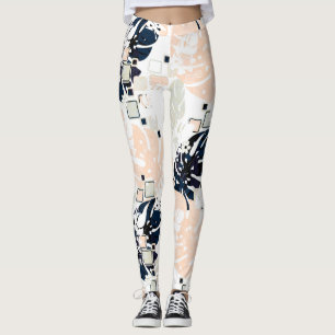Leggings Paume de la jungle tropicale feuille