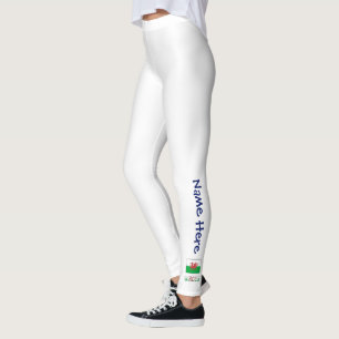 Leggings Pays de Galles et drapeau gallois Personnalisé