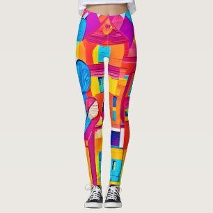 Leggings Paysage urbain vibrant Art de rêve