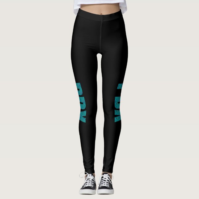 Leggings PDX Portland - Texte du tapis de l'aéroport (Devant)