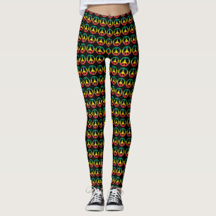 Leggings Peace Power - Rasta Roots