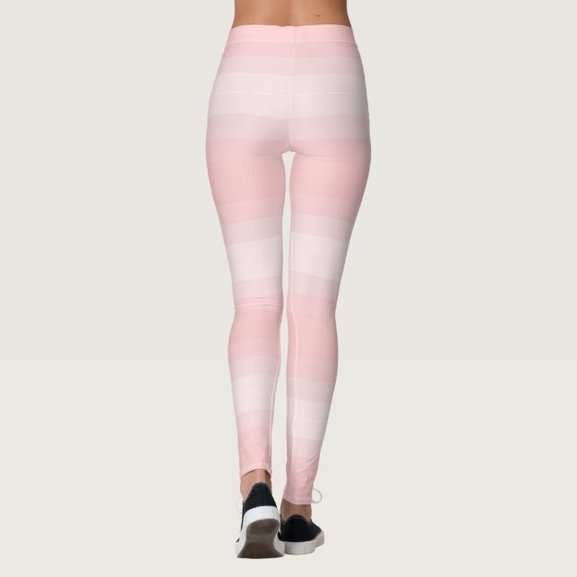 Leggings Peach Stripes mignonne Modèle élégant Meilleur (Dos)