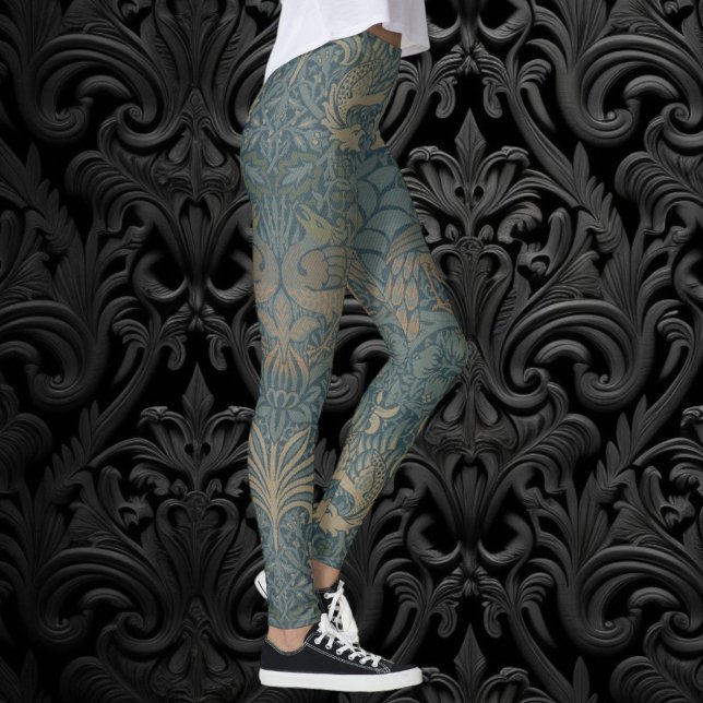 Leggings Peacock et Dragon par William Morris (Peacock and Dragon by William Morris Leggings)