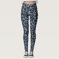 Peau animale leopard bleu clair Imprimer