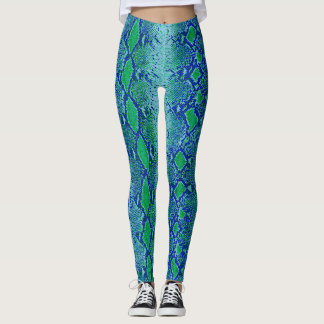 Leggings Peau colorée de serpent