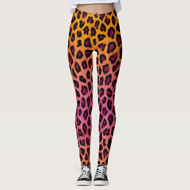 Leggings Peau de guépard (Devant)