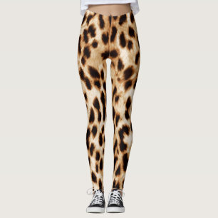 Leggings Peau de léopard, authentique Motif de la faune.