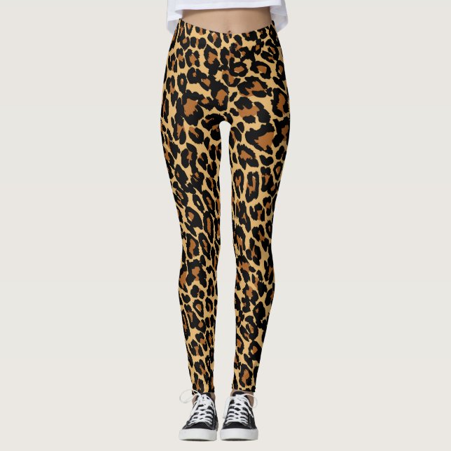 Leggings Peau léopard Peau animale Imprimer (Devant)