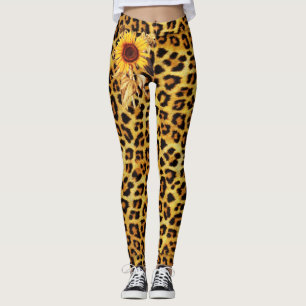 LEGGINGS PEAU LÉOPARDE IMPRIMÉE AVEC SOUFFRES