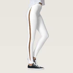 Leggings Peek-a-boo Side Stripe foncé Brown peau noire Fles