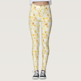 Leggings Peigne jaune or