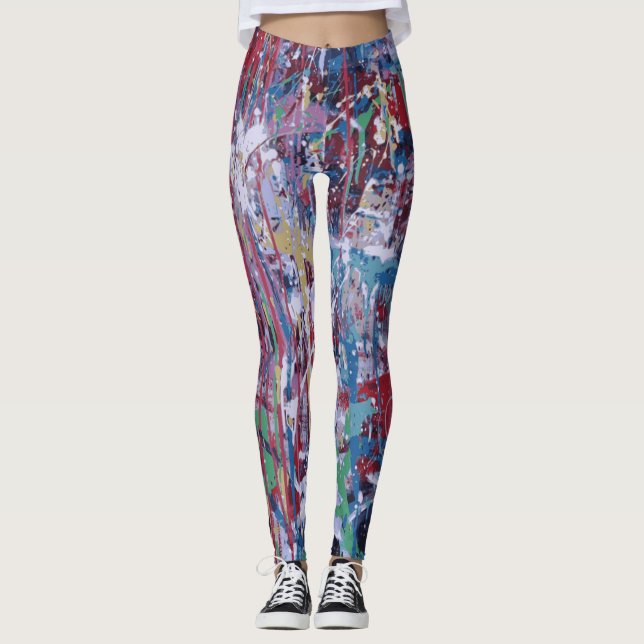 Leggings Peignez les guêtres d'éclaboussure (Devant)