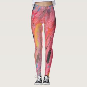 Leggings Peinture à cascade arc-en-ciel