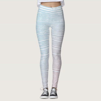 Leggings Peinture à pinceau Pastel Légendes Arrière - plans