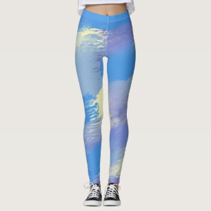 Leggings peinture abstraite