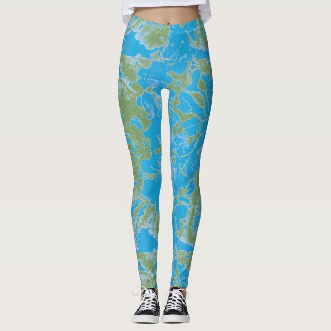 Leggings Peinture Abstraite (Devant)