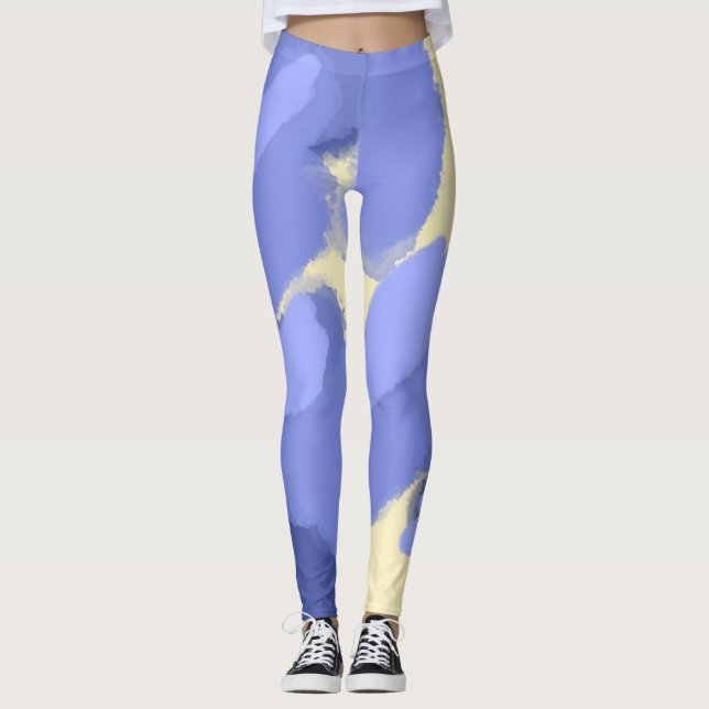 Leggings peinture abstraite (Devant)