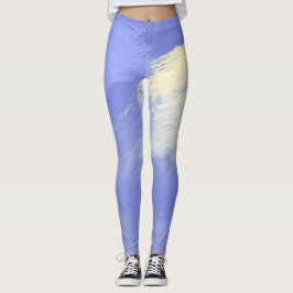 Leggings peinture abstraite