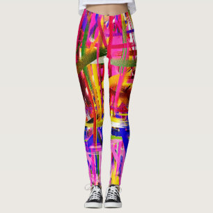 Leggings Peinture Abstraite colorée #15