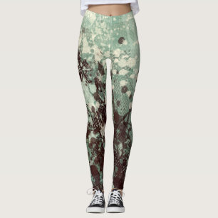 Leggings Peinture Abstraite "Faoileag air laimrig"