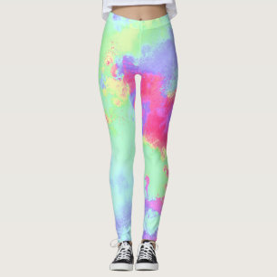 Leggings Peinture arc-en-ciel