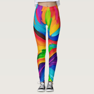 Leggings Peinture arc-en-ciel
