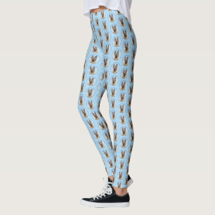 Leggings Peinture berger allemande - jolie art original chi