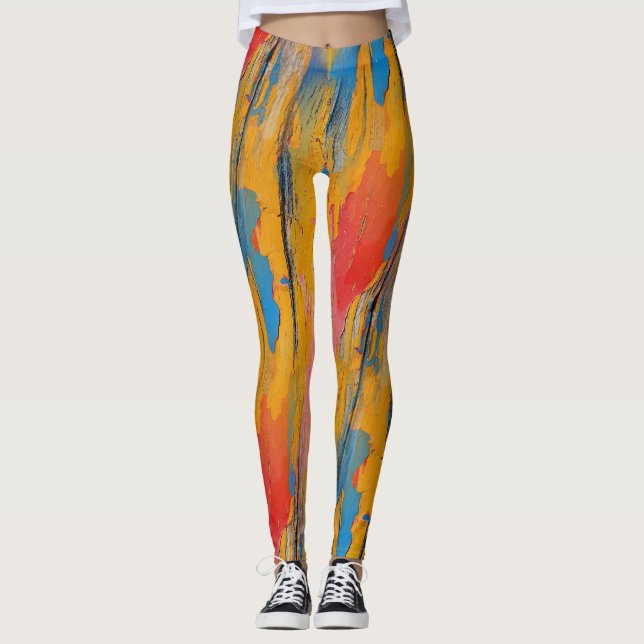 Leggings Peinture colorée (Devant)