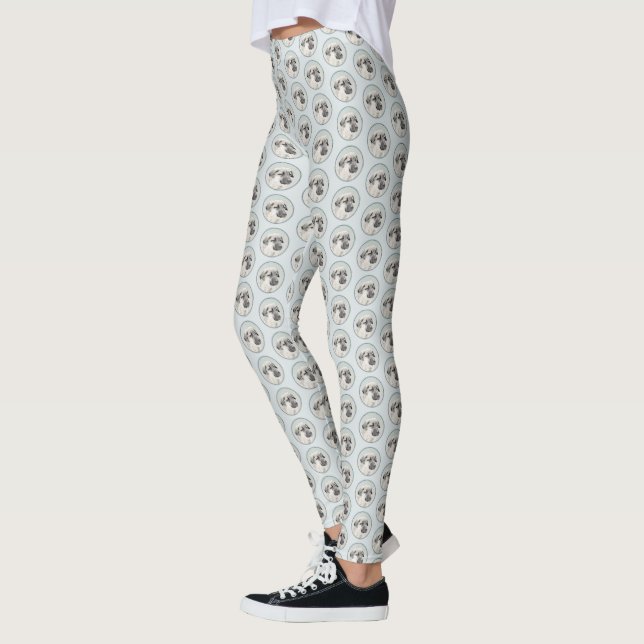 Leggings Peinture de berger anatolienne - Art original de c (Gauche)