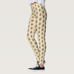 Leggings Peinture de la hache afghane - jolie art original 