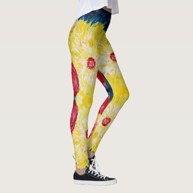 Leggings Peinture d'été Abstraite (Droite)