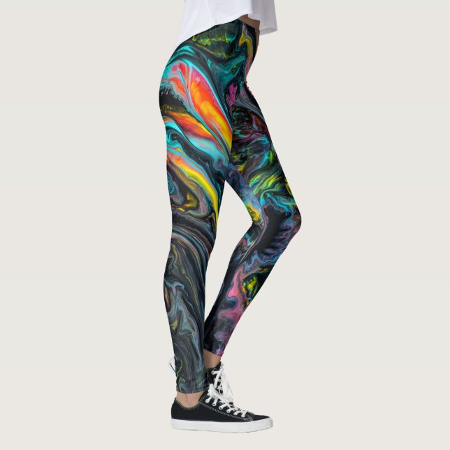 Leggings Peinture en marbre (Droite)