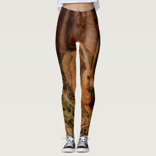 Leggings Peinture européenne Année du lapin 2023 Légumin