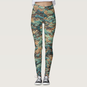 Leggings Peinture japonaise à l'huile