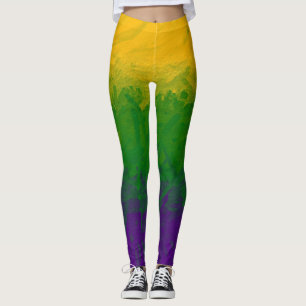 Leggings Peinture Mardi Gras