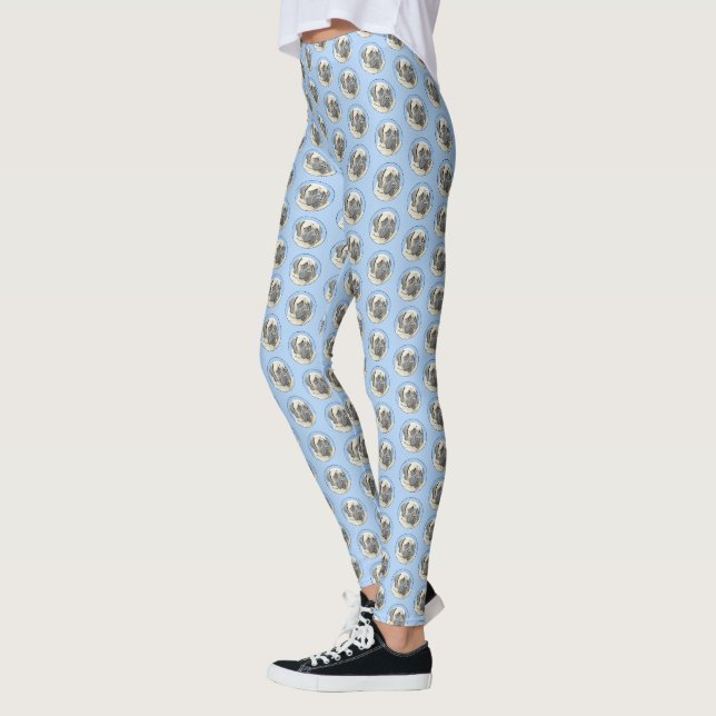 Leggings Peinture Mastiff (Fawn) anglaise - Art Chien origi (Gauche)