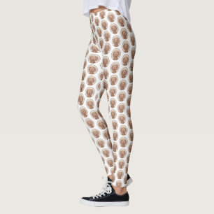 Leggings Peinture Vizsla - Joli art original chien