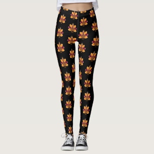 Leggings Pèlerin de la Turquie et jour de thanksgiving du