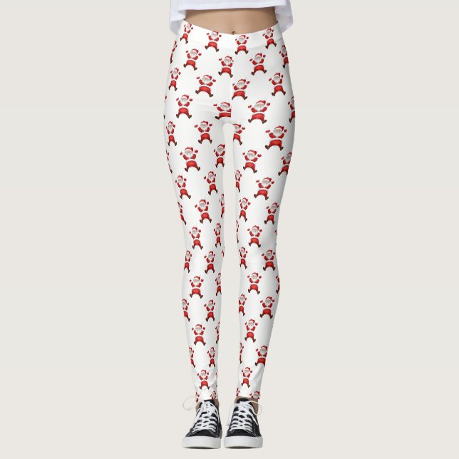 Leggings Père Noël adorable, Noël (Devant)