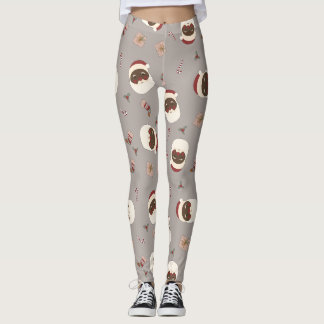 Leggings Père Noël afro-américaine